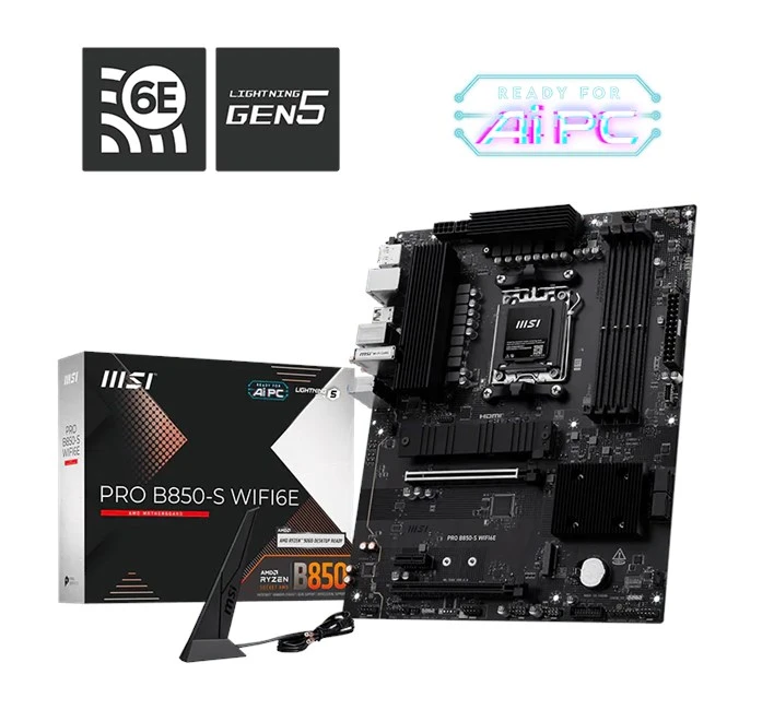 MSI PRO B850-S WIFI6E AM5 Ryzen D5 Hdmi Type-C